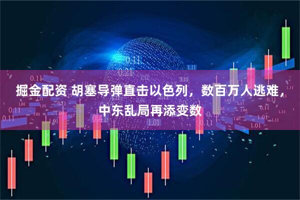掘金配资 胡塞导弹直击以色列，数百万人逃难，中东乱局再添变数