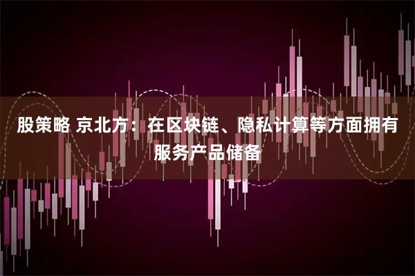 股策略 京北方：在区块链、隐私计算等方面拥有服务产品储备