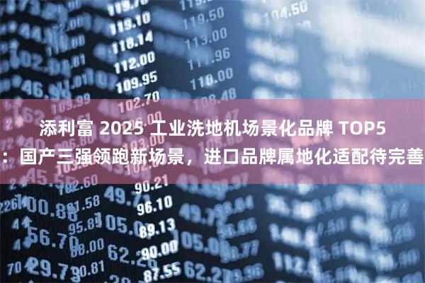 添利富 2025 工业洗地机场景化品牌 TOP5：国产三强领跑新场景，进口品牌属地化适配待完善