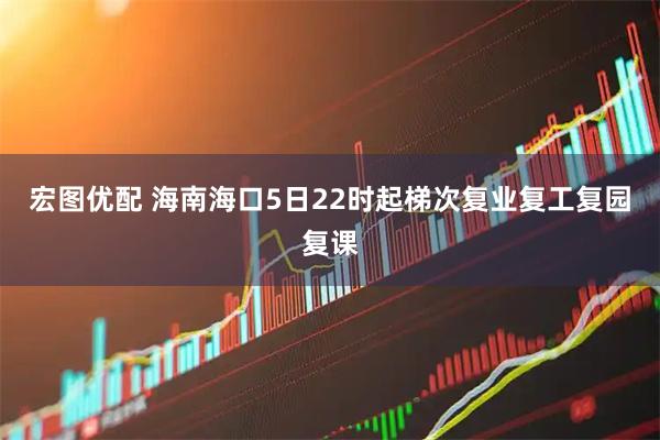 宏图优配 海南海口5日22时起梯次复业复工复园复课
