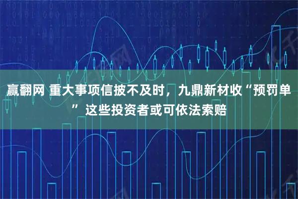 赢翻网 重大事项信披不及时，九鼎新材收“预罚单” 这些投资者或可依法索赔