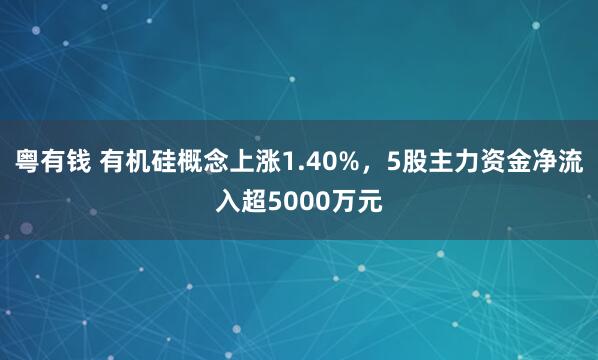 粤有钱 有机硅概念上涨1.40%，5股主力资金净流入超5000万元