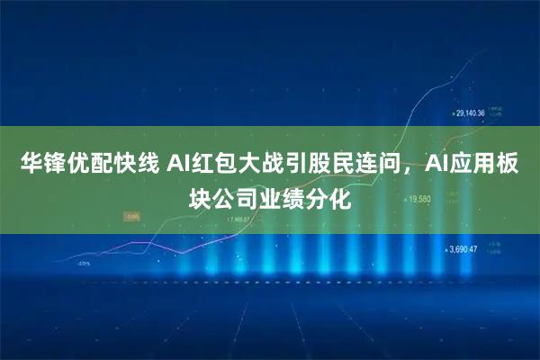 华锋优配快线 AI红包大战引股民连问，AI应用板块公司业绩分化